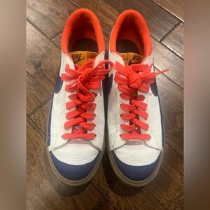 Nike blazer low Men's White and Blue Sneakers